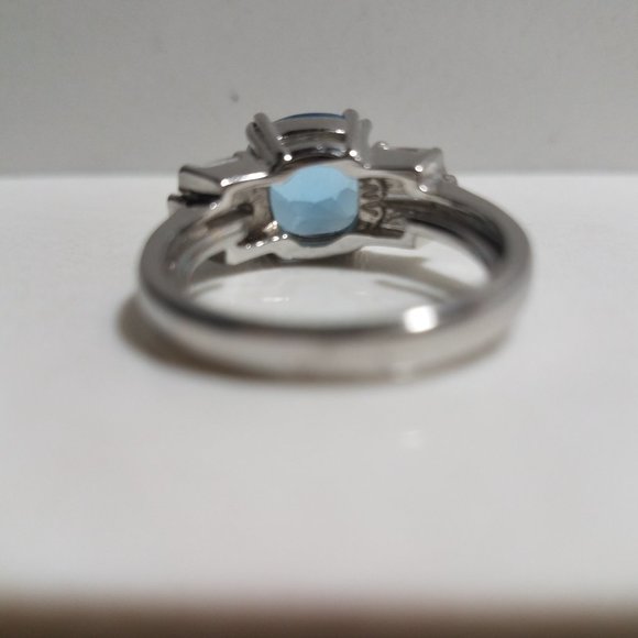Sterling NV Topaz Ring November Birthstone - Picture 10 of 13